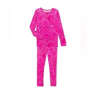 Lilly Pulitzer Sammy Mini Pajama Set – Cerise Pink Pinkie Promises – Size 8 NWT